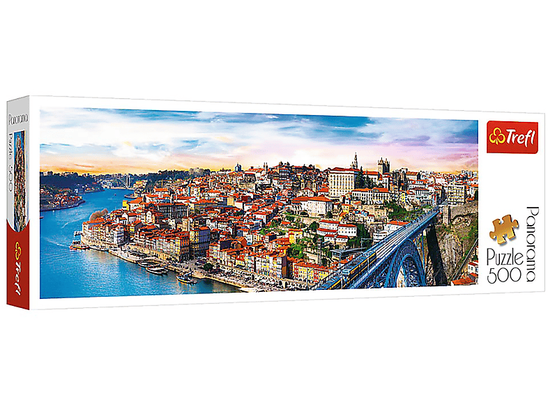 TREFL Porto Puzzle 29502 500 - Panorama - Puzzle Portugal Teile