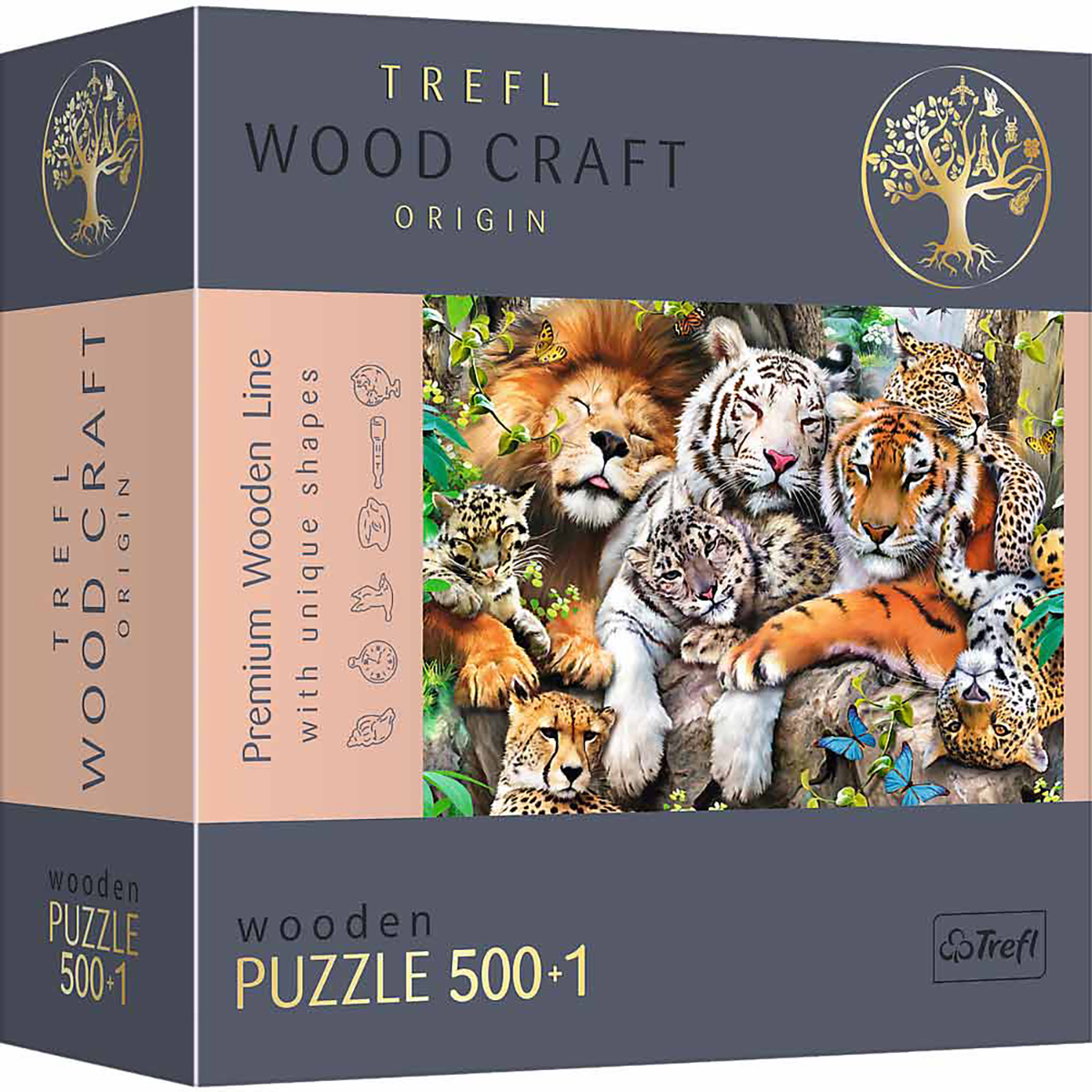 TREFL Wildkatzen im Puzzle Dschungel