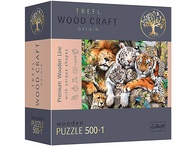 TREFL Wildkatzen im Dschungel Puzzle