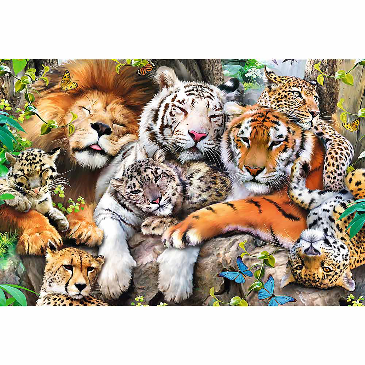 TREFL Wildkatzen Puzzle Dschungel im