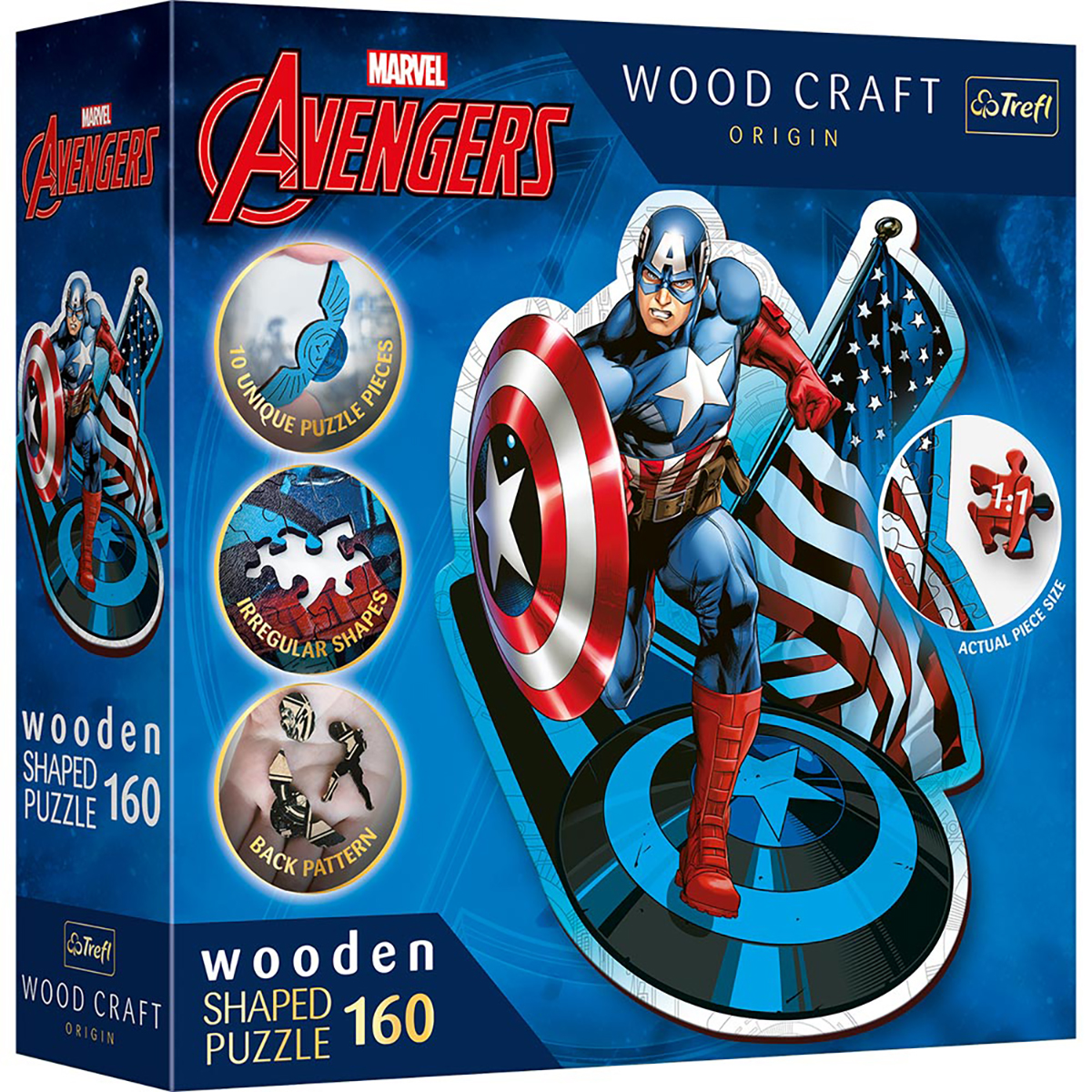 TREFL Avengers Marvel - America Puzzle Captain
