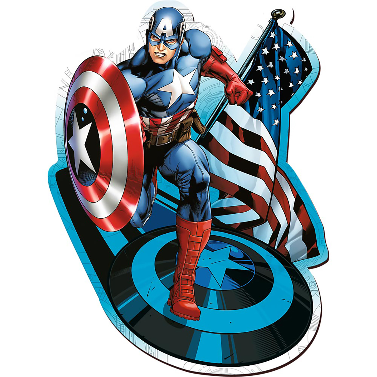 TREFL Marvel Puzzle Captain America Avengers 