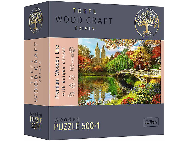 TREFL Holz Puzzle Central Park 500+1T Puzzle