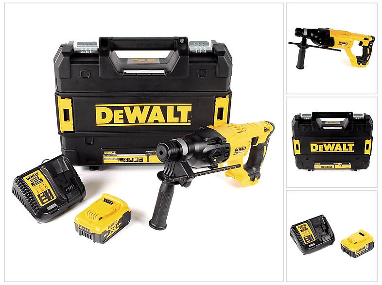 DEWALT DCH133P1 Akku Kombihammer 18V 2,6J SDS plus Brushless + 1x Akku ...