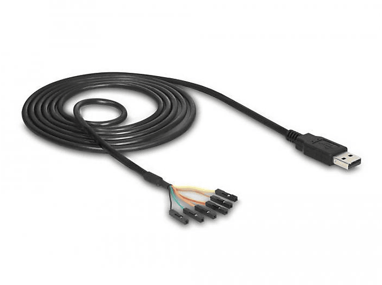 Kabel Schwarz Serielles DELOCK (RS232), 83787