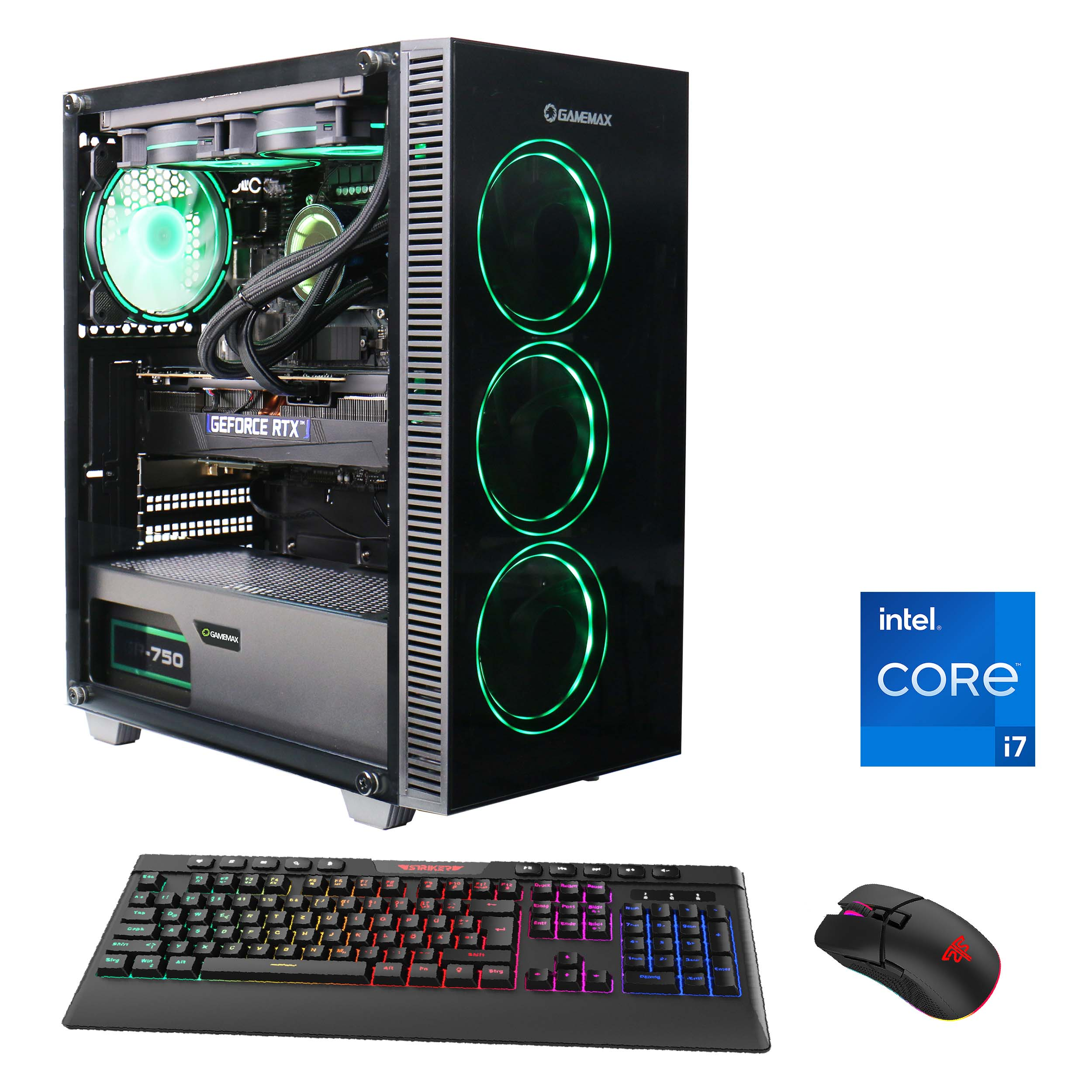 i7 mit XD GB Bit), Intel® , RAM, Draco RTX™ 16 SSD, (64 Intel® Windows 4060 TB GeForce 1 Prozessor, GB Home Ti Microsoft Core™ GAMEMAX 11 Gaming-PC 16 7093,