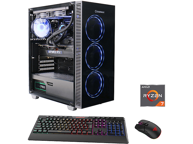 GAMEMAX Draco XD 6997, GamingPC mit AMD Ryzen™ 7 7700X Prozessor, 16