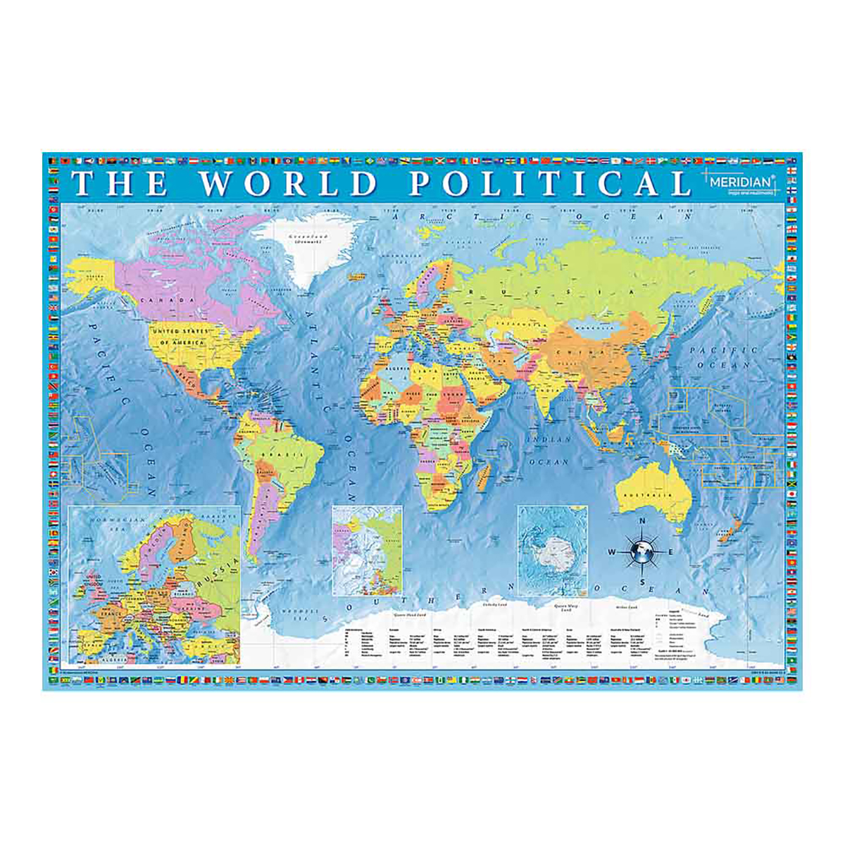 TREFL Politische Puzzle Weltkarte