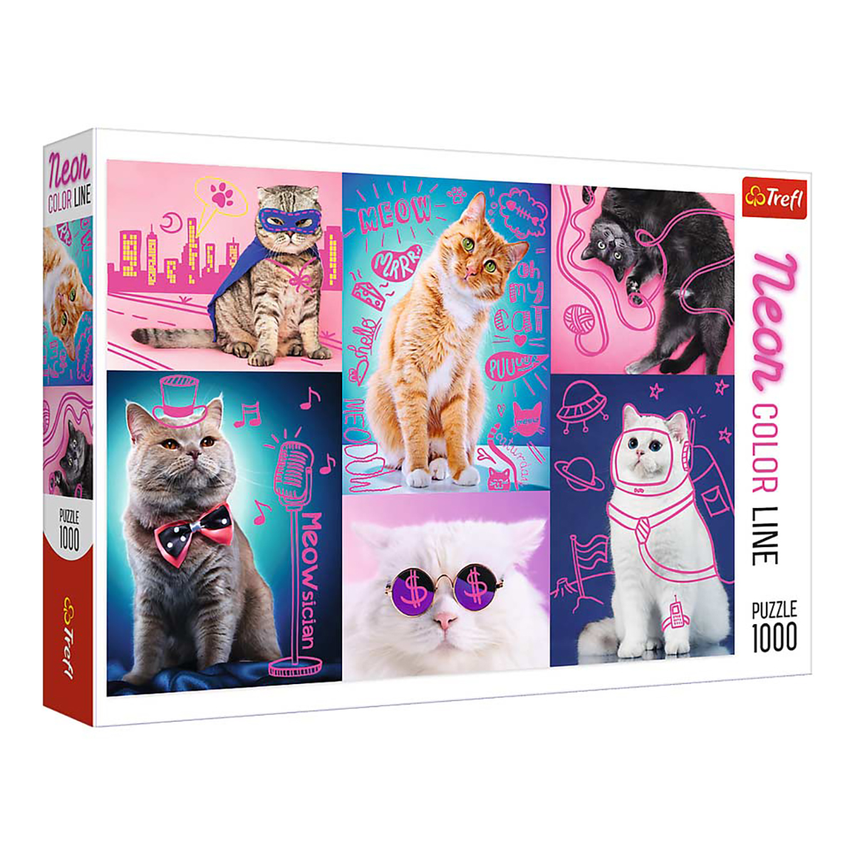 Puzzle TREFL Katzen Super