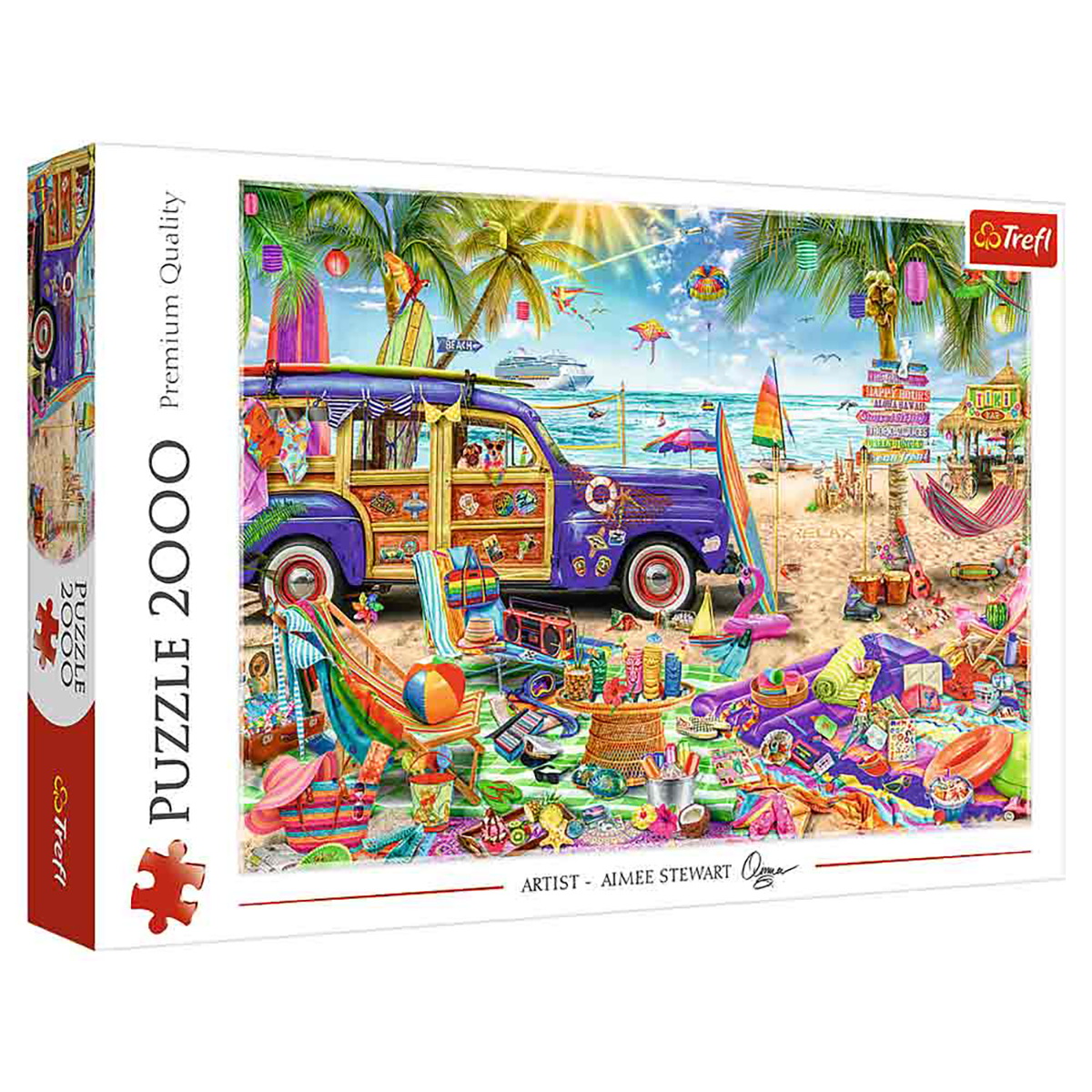 Puzzle Teile Tropical Holidays - TREFL 2000 Puzzle
