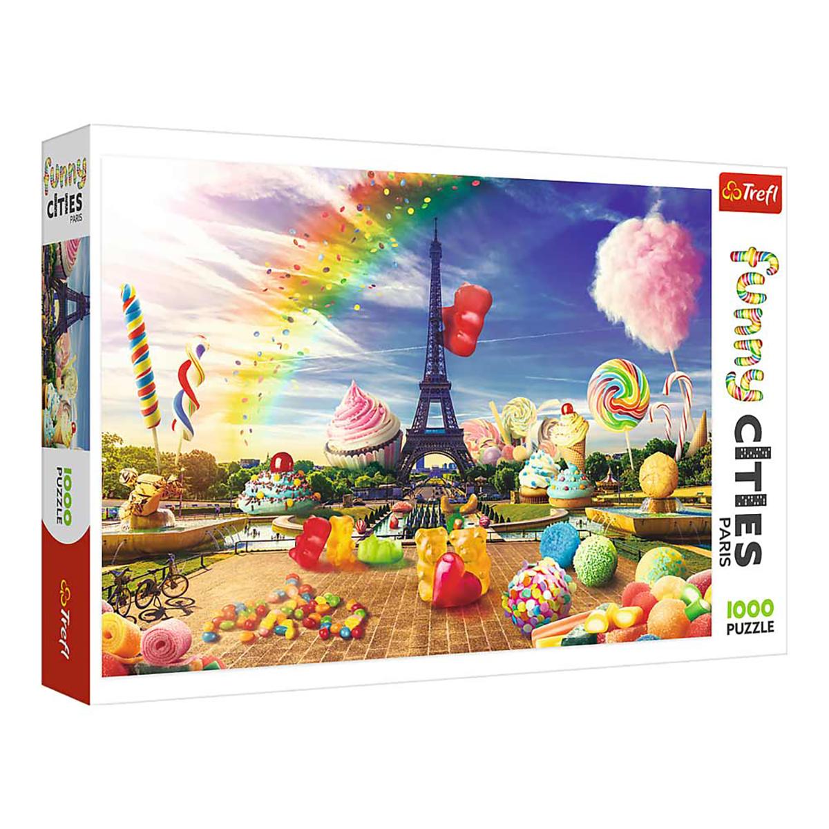 TREFL Funny Cities: Puzzle Teile SÃ¼ÃŸigkeiten - in Puzzle - 1000 10597 Paris