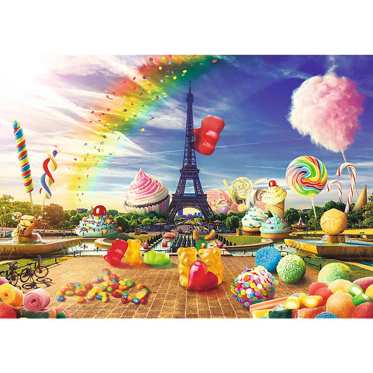 TREFL Funny Teile Puzzle Paris Cities: 1000 Puzzle - 10597 in SÃ¼ÃŸigkeiten 