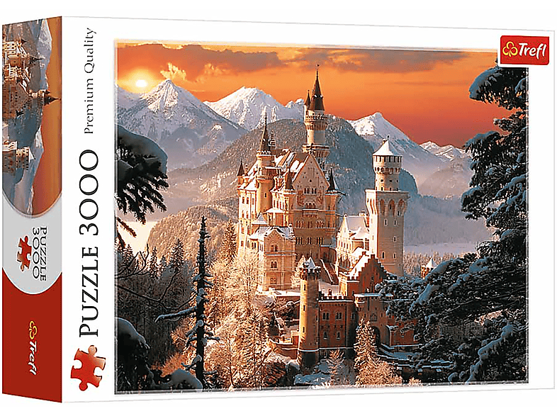TREFL Neuschwanstein im Winter - Puzzle 33025 - 3000 Teile Puzzle