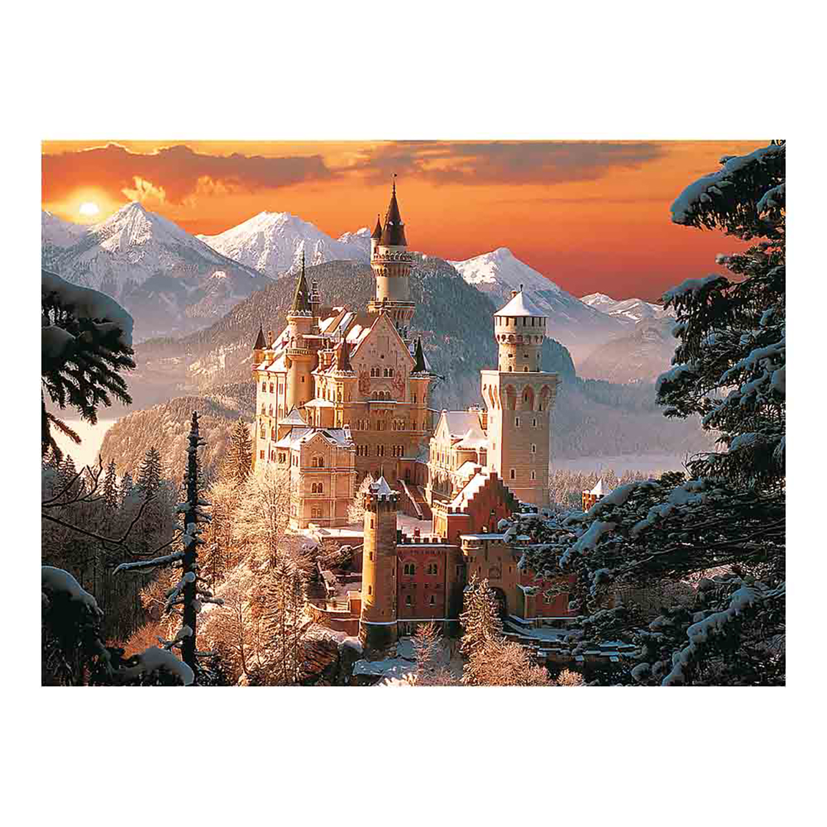 TREFL Neuschwanstein im Puzzle 33025 - Puzzle - Teile 3000 Winter