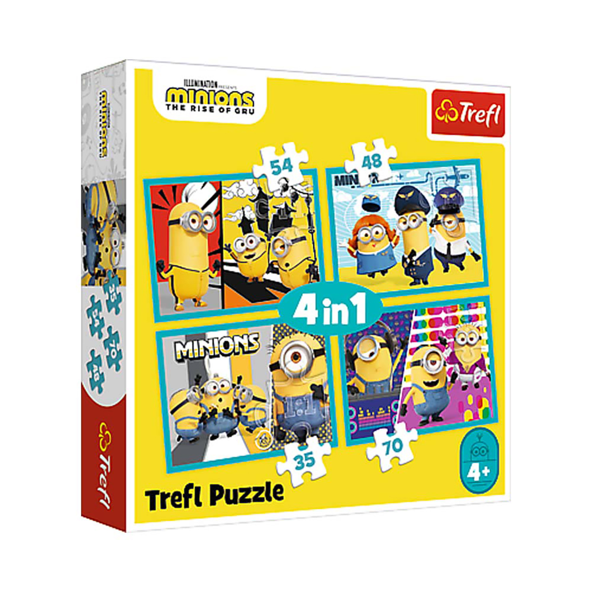 TREFL Minions 2 - Puzzle Teile - 4in1 35-70 Puzzle 34339