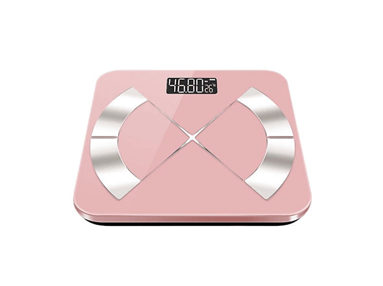 SYNTEK Gewichtswaage Rosa Wiederaufladbare Körperfettwaage Smart Electronic Weighing Personenwaagen