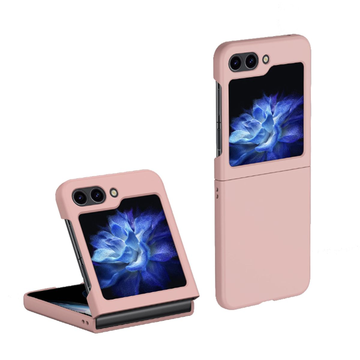 Galaxy Feel Z Flip5 Backcover, Samsung, Design WIGENTO Rosa Skin Faltbare 5G, Hülle,