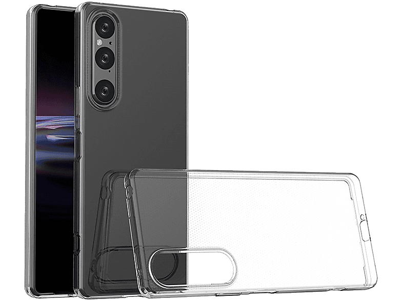 Transparent WIGENTO dünn, Sony, 5. TPU V Generation, Hülle Xperia 1 Silikon robust Backcover,