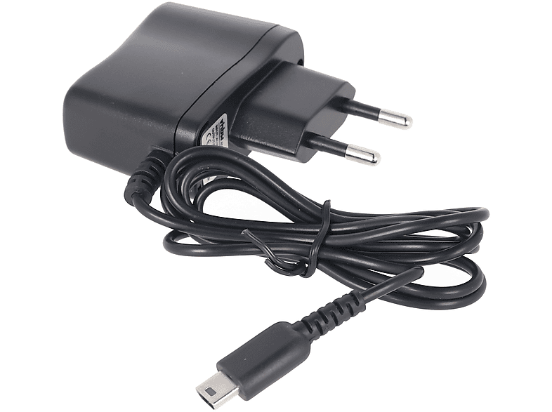 ACCUCELL AC/DC Adapter für Nintendo DS Konsolen-Zubehör, Schwarz Lite Netzteil Universal
