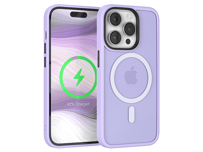 EAZY CASE Outdoor Case Matt mit MagSafe, Backcover, Apple, iPhone 14 Pro, Lila
