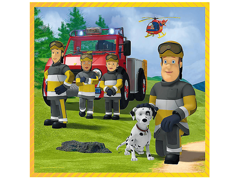 TREFL Feuerwehrmann Sam - Puzzle 3in1 20-50 Teile Puzzle