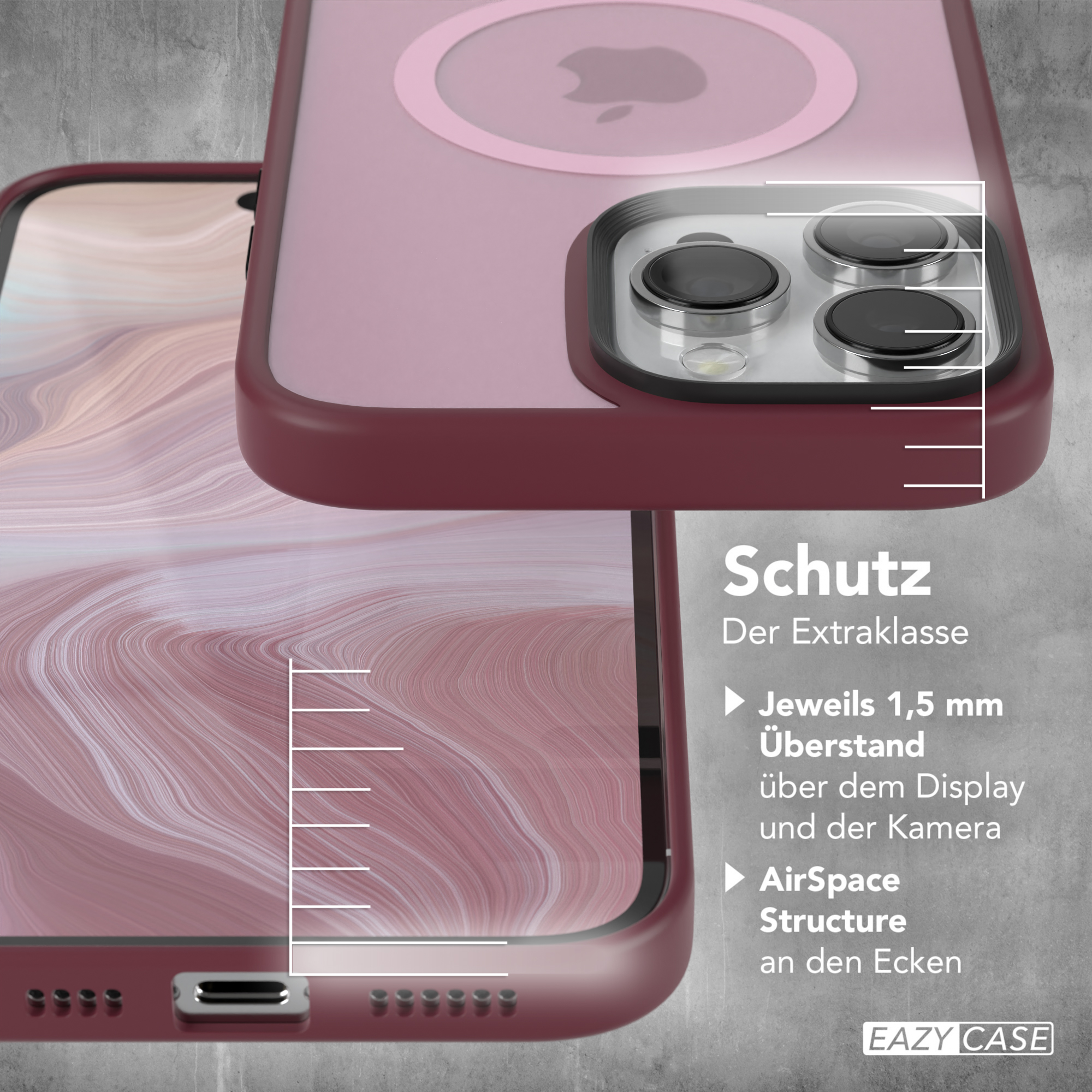 Case Pro CASE Beere Backcover, mit Outdoor 14 Matt Max, EAZY Apple, MagSafe, iPhone