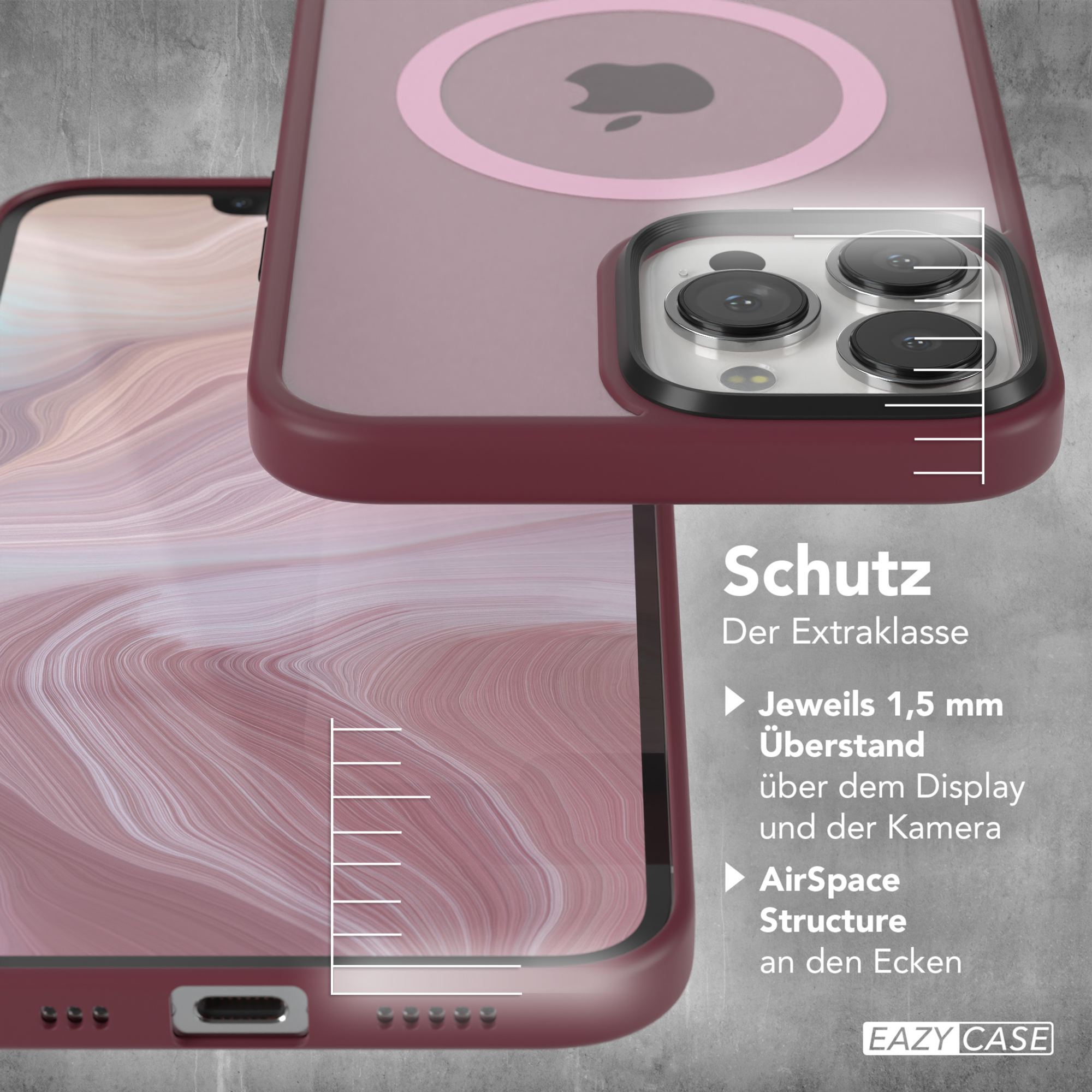 Case Matt Beere Pro Max, mit 13 Backcover, Outdoor iPhone EAZY Apple, MagSafe, CASE