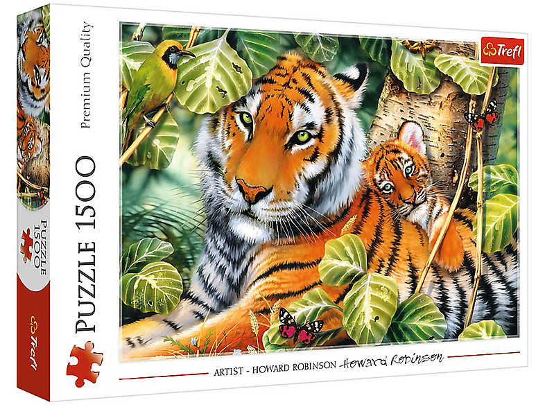 TREFL Zwei Tiger Puzzle | bis 2000 Teile