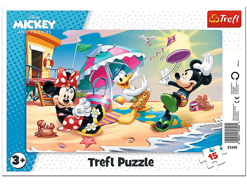 TREFL Disney Mickey Mouse and Friends - Puzzle 15 Teile Puzzle