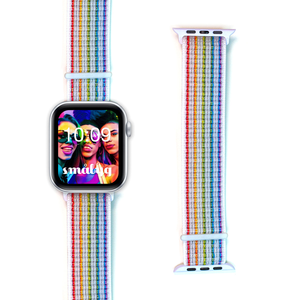 SMÅLYG Nylo Light Pride / 40, 41, Apple, & Ersatzarmband, 38, Apple Watch 1-8 Series mehrfarbig SE