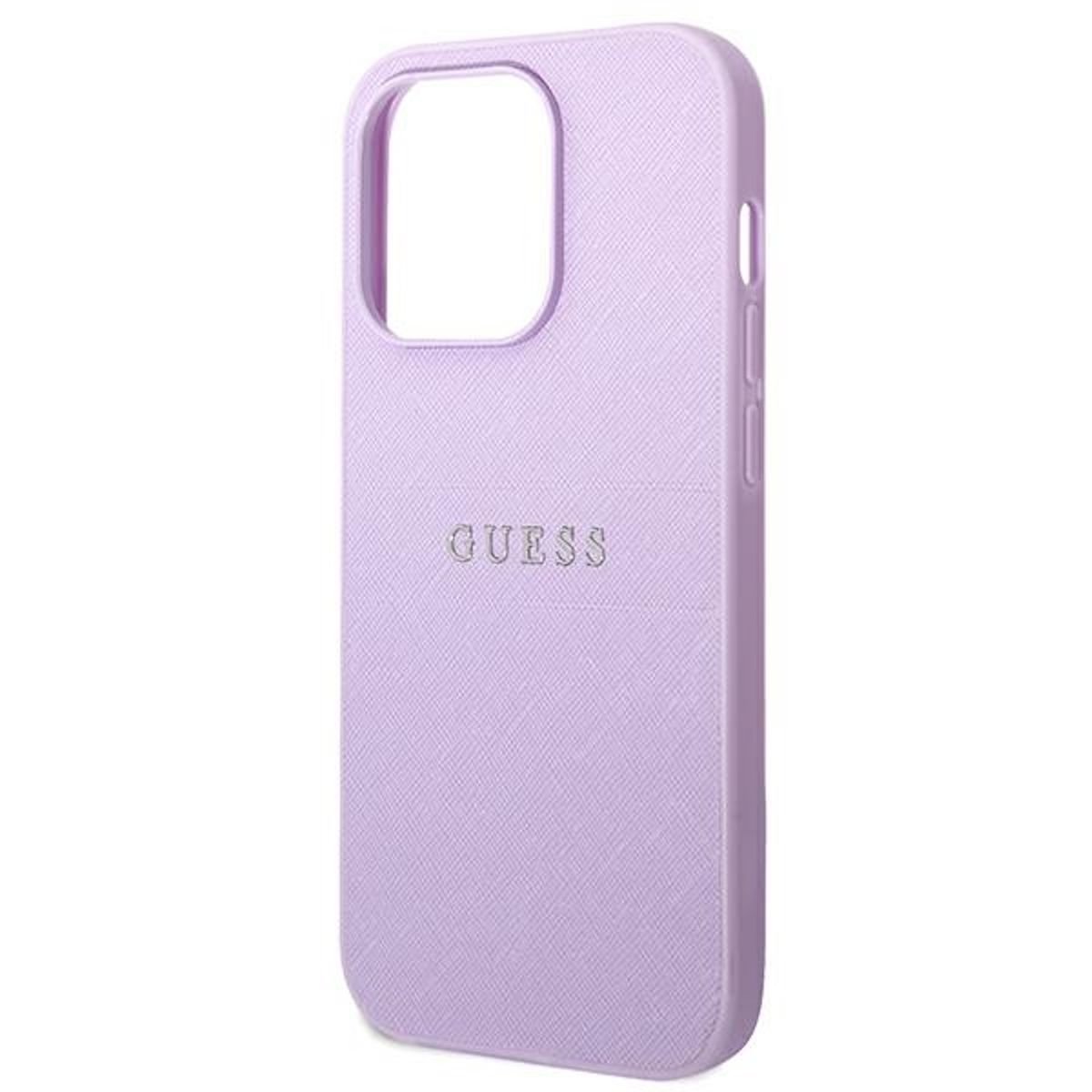 Pro Full Max, Cover, Collection GUESS Hard Apple, iPhone Saffiano 14 Hülle, Multicolor Case Strap