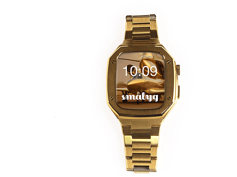 SMÅLYG Golden Success / 44, Ersatzarmband, Apple, Apple Watch Series 1-8 & SE, gold