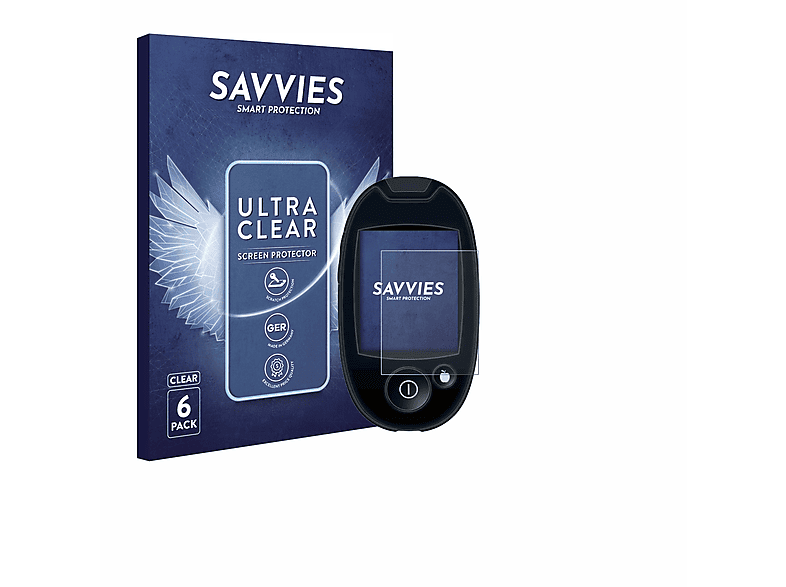 SAVVIES 6x klare Schutzfolie(für GL 44) Beurer