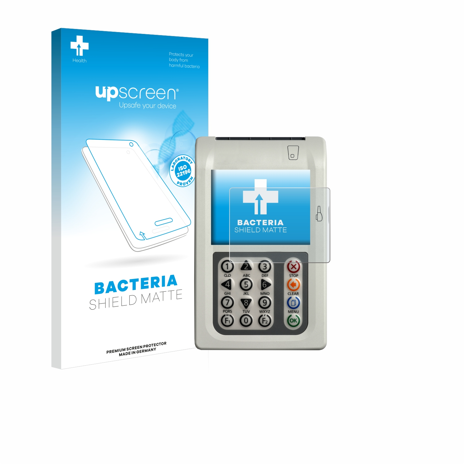 matte antibakteriell ingenico UPSCREEN Orga M) 930 entspiegelt Schutzfolie(für