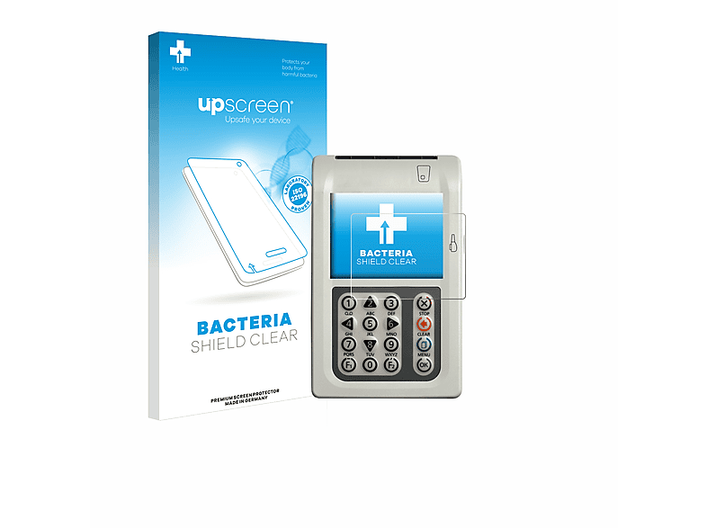 UPSCREEN antibakteriell klare Schutzfolie(für ingenico Orga 930 M)