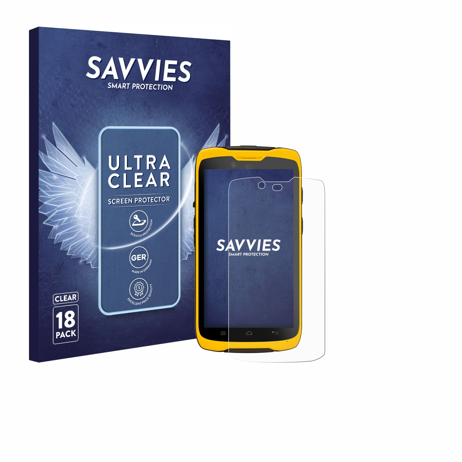 SAVVIES 18x klare Schutzfolie(für Trimble TDC100)