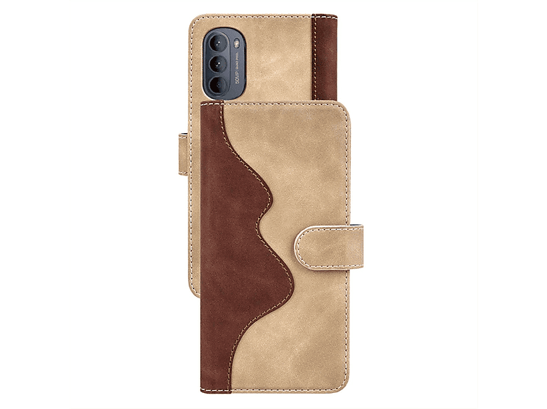 WIGENTO Tasche & Kreditkarten Motorola, Fach, 4G, Bookcover, Moto G52 Grün