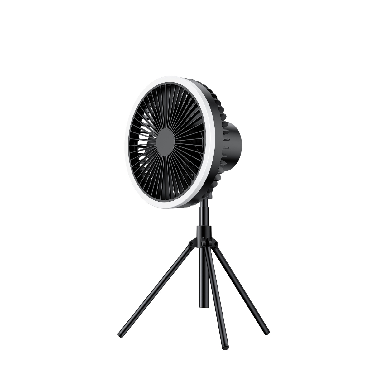 SYNTEK Outdoor Fan Stativ Bodenventilator elektrischer Kleiner Tragbarer Kopf schwarz Oszillierender Ventilator Tischventilator