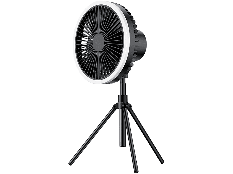 Stativ Tragbarer Ventilator elektrischer Oszillierender Outdoor Kopf Bodenventilator schwarz Tischventilator Kleiner Fan SYNTEK