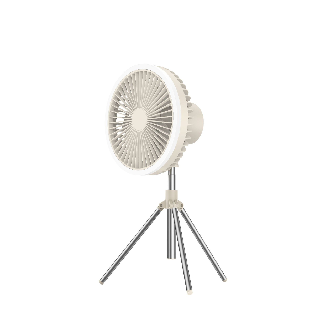 SYNTEK Outdoor Fan Stativ Kleiner Tragbarer Bodenventilator elektrischer Ventilator schwarz Kopf Oszillierender Tischventilator