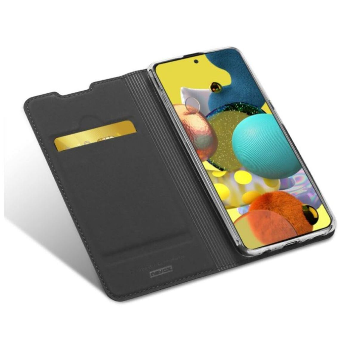 NEVOX Vario Series Booktasche Galaxy Samsung, A42 Bookcover, Grau 5G, 5G Galaxy A42 basaltgrau