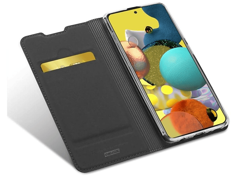 NEVOX Vario Series Booktasche Galaxy Samsung, A42 Bookcover, Grau 5G, 5G Galaxy A42 basaltgrau