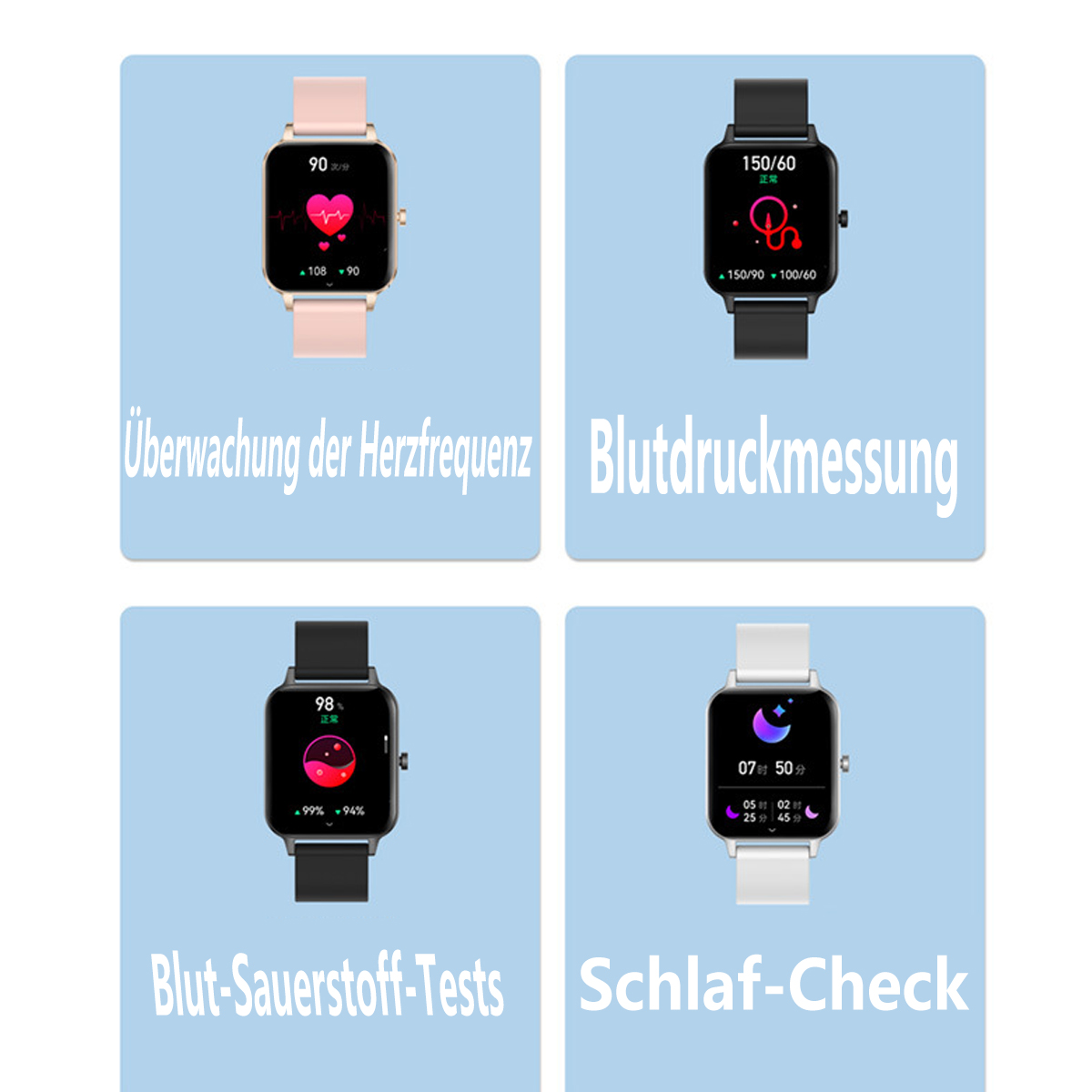 Bluetooth Music SYNTEK 420*485 Smart Armband Smart Uhr 1.95 Weiß Watch Silikon, Smartwatch Talk Payment Local