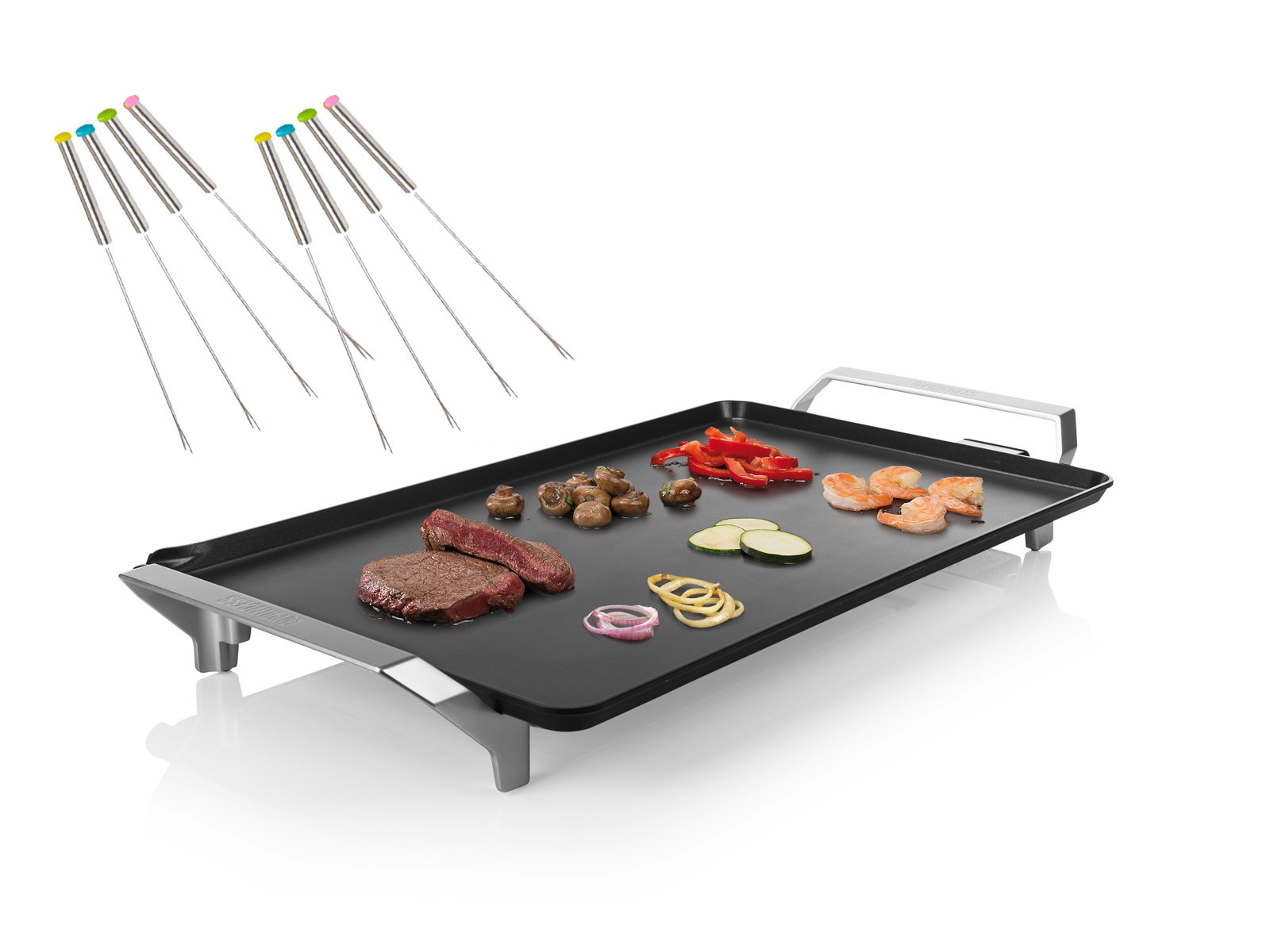 Watt) (2500 Grillplatte Elektrogrill, SETPOINT 36x60cm Schwarz