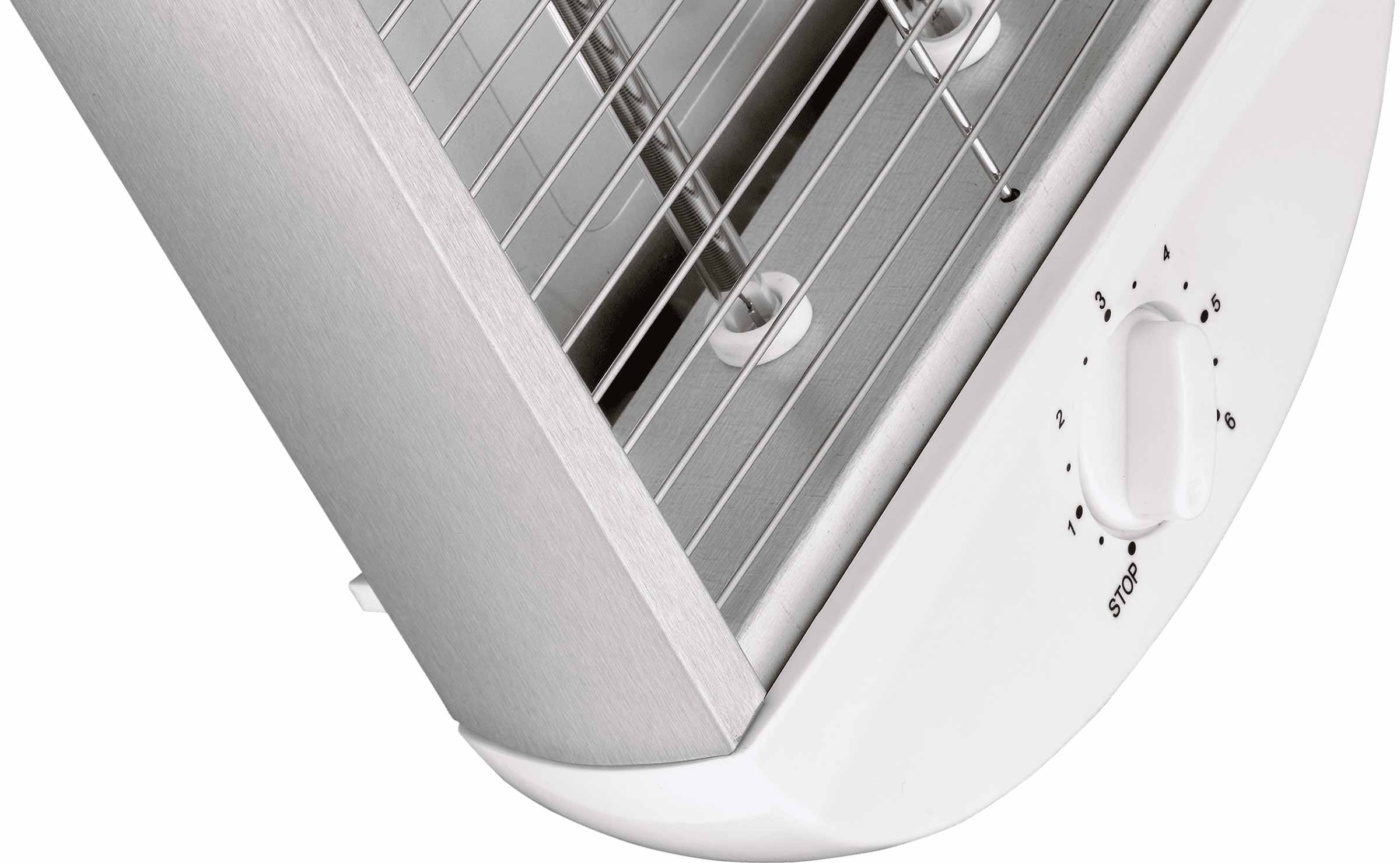 (600 1) Watt, Weiß 80001212 Brötchen-Röster EPIQ Toaster Schlitze: Flach-Toaster