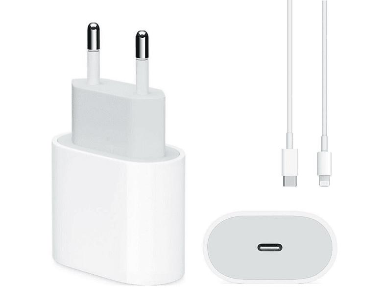 iPhone FIRELIA Adapter 11 Netzteil Ladegerät Ladekabel Handy-Ladegerät Pro 12 Max 13 Für C USB Typ 14 Apple, Weiß