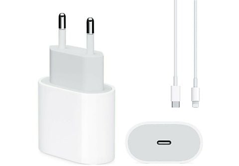 FIRELIA Ladegerät Für iPhone 14 13 12 11 Pro Max Adapter Netzteil Ladekabel  USB Typ C Handy-Ladegerät Apple, Weiß