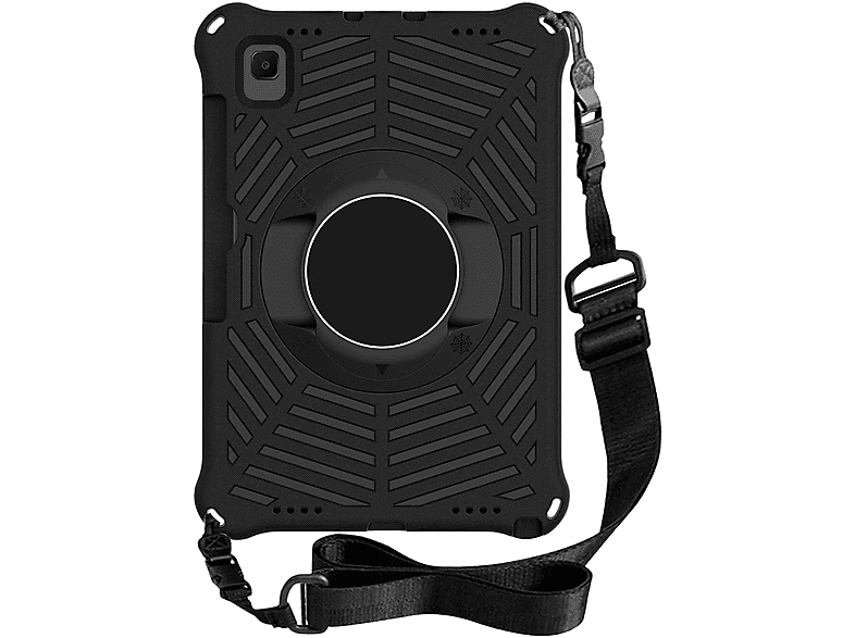 WIGENTO 360 Grad Hybrid Outdoor Hülle mit Aufstellfunktion & Halteschlaufe, Backcover, Samsung, Galaxy Tab A7 10.4 2020 SM-T500 / SM-T505, Schwarz