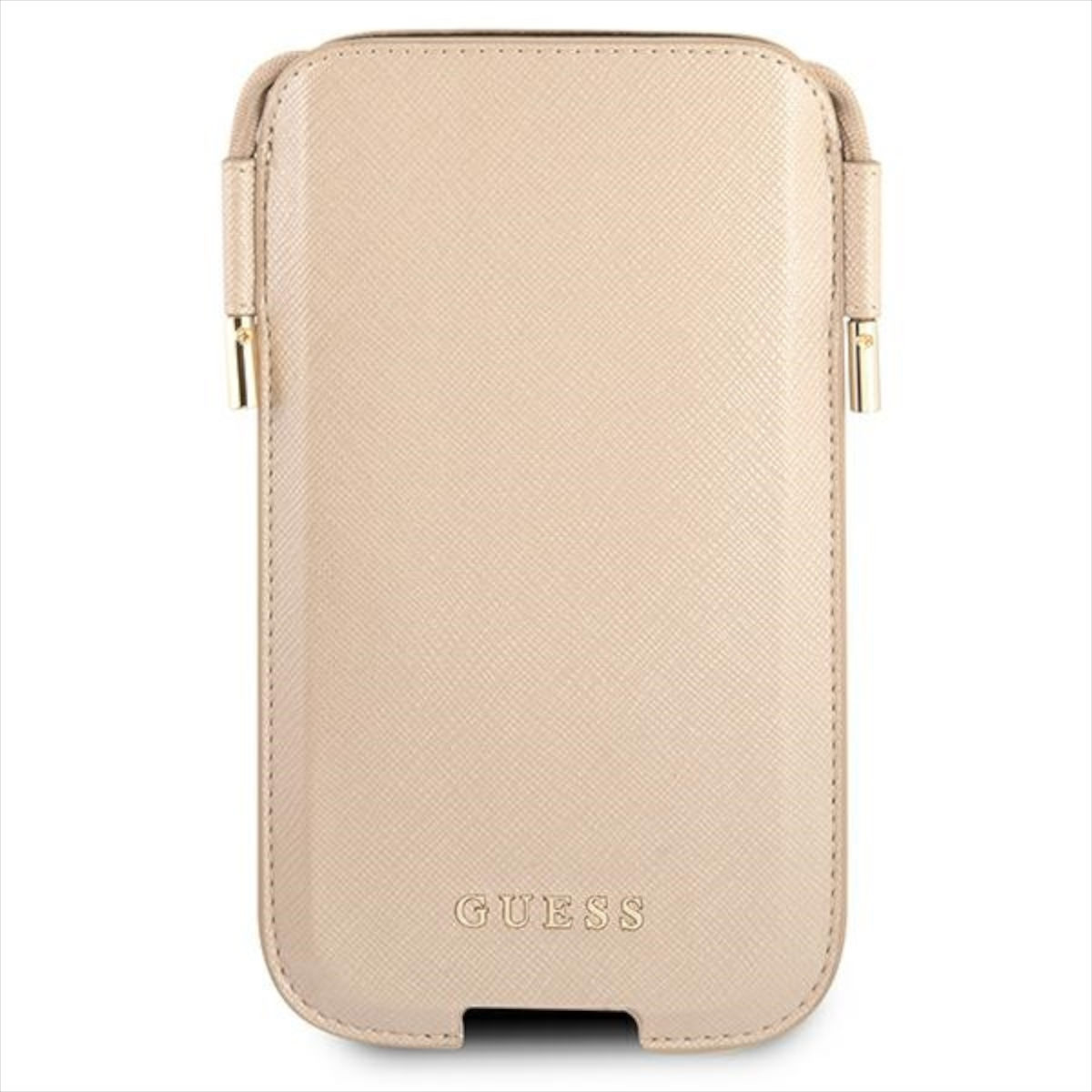 GUESS Design Umhänge Cover, Apple, 12 Full Gold Pro iPhone Tasche, Max
