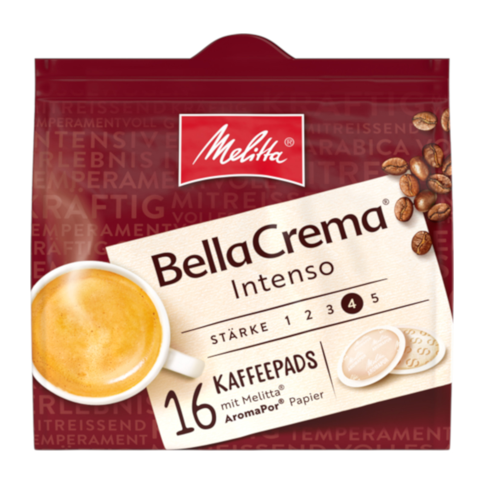 Kaffeepads BellaCrema Intenso 10x16 Pads MELITTA